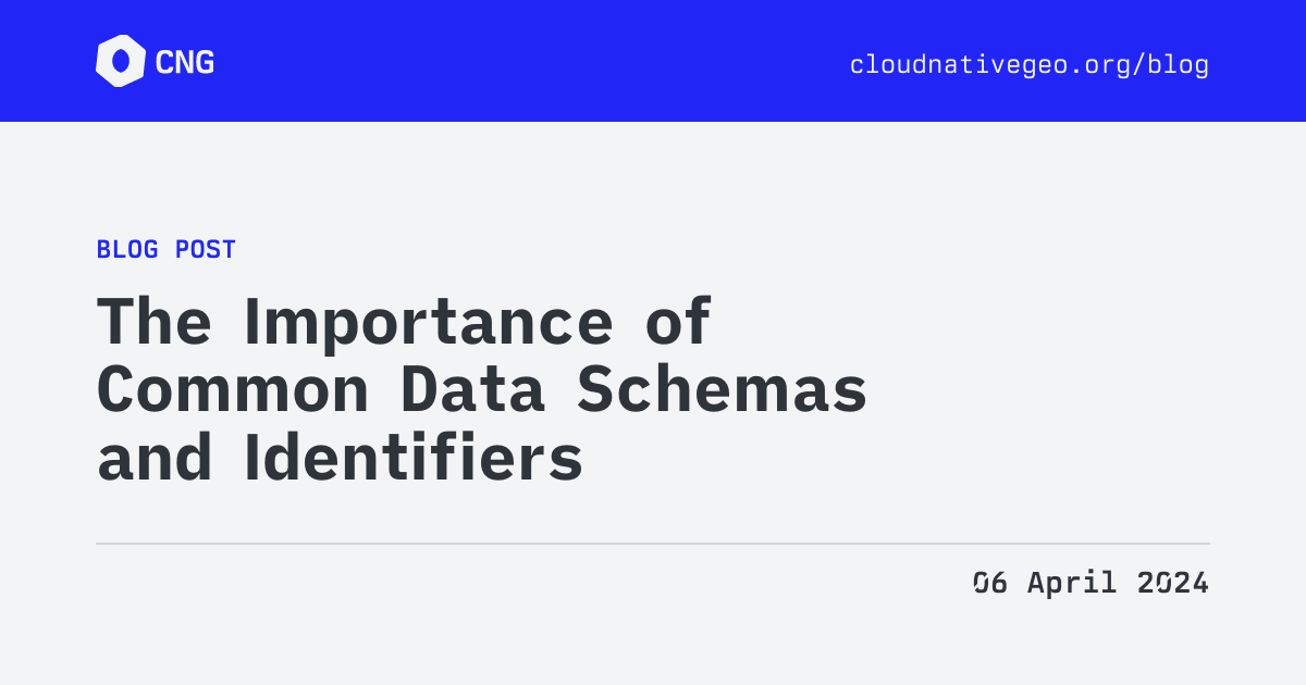 The Importance of Common Data Schemas and Identifiers | Cloud-Native ...
