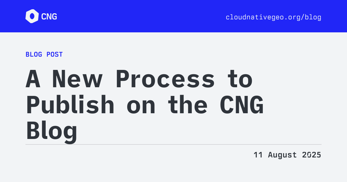 CNG Blog - A New Process to Publish on the CNG Blog