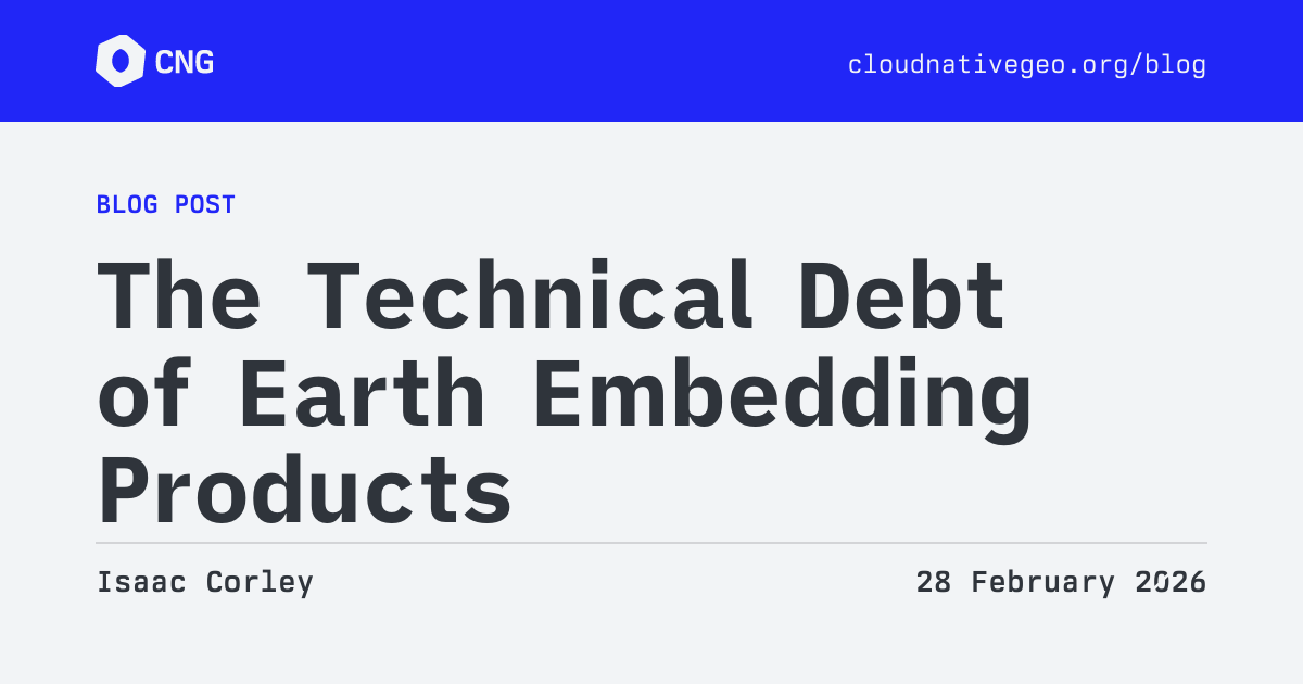 CNG Blog - The Technical Debt of Earth Embedding Products