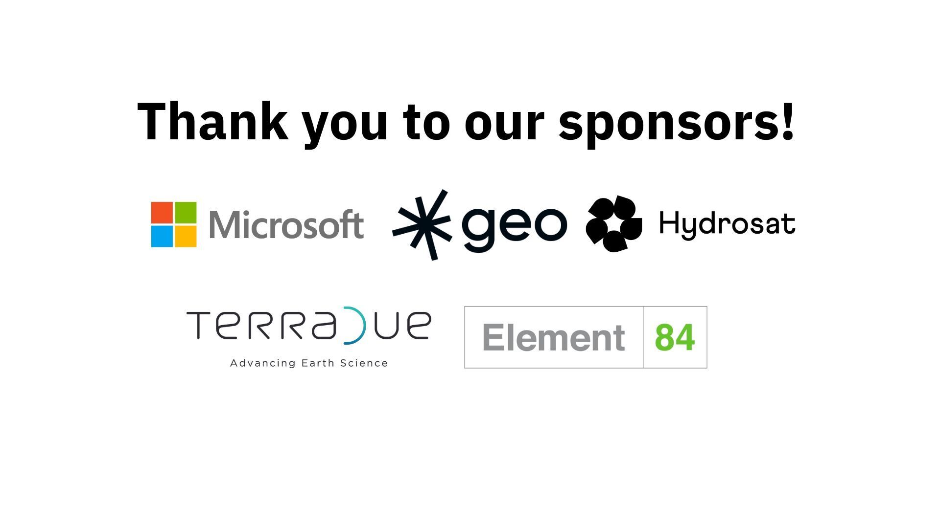 image showing the 8th STAC sprint sponsors